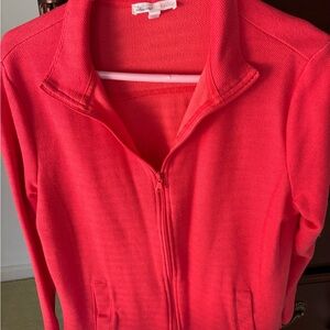 Bright Pink Zip-Up Jacket/cardigan